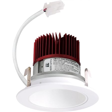 Elco Lighting 4in LED Light Engine, Baffle Trim, 1250lm, 4000K, White E414C1240W2