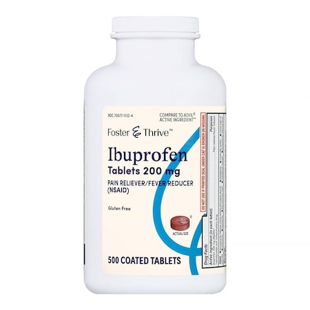 Foster & Thrive Ibuprofen 200 mg Coated Tablets, 500PK 70677113204