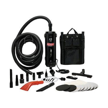 Metrovac Handheld Vacuum, 30 ft Hose L, 220V AC PRO-83BA-CS