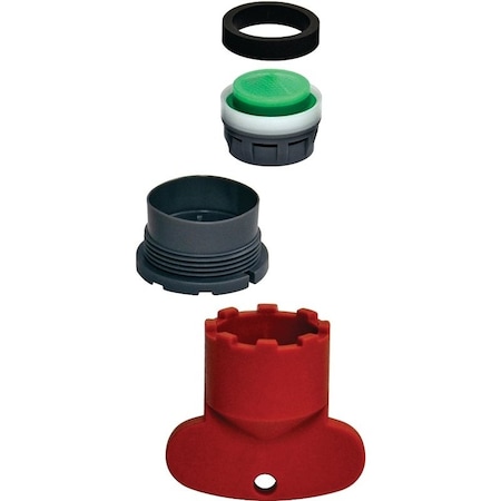 Danco Aerator Kit, 131627 x 556416 Male x Female, Plastic, 15 gpm 10780