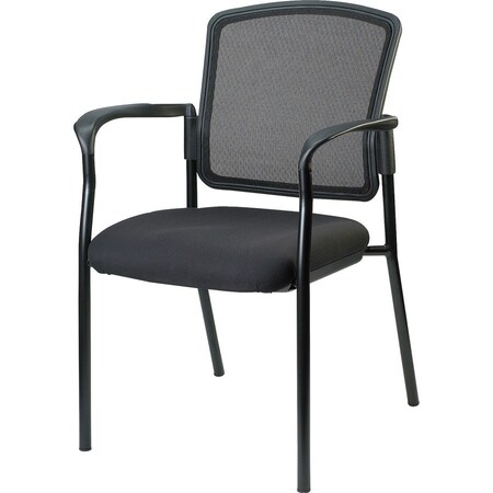 Lorell Breathable Mesh Guest Chair - Black 23100