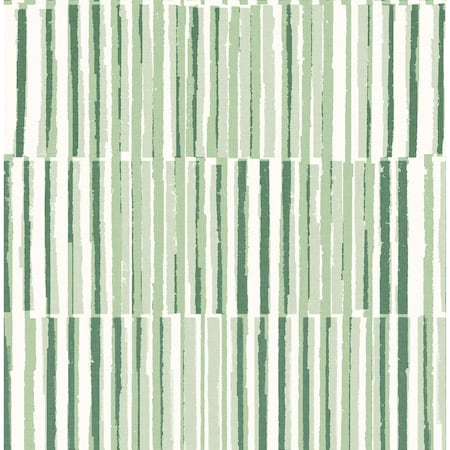 A-Street Prints Sabah Green Stripe Wallpaper 4014-26417