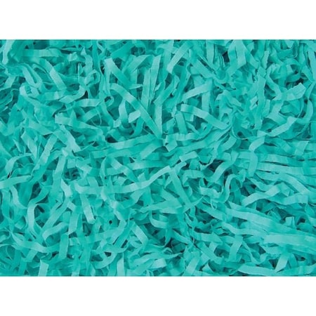 Nashville Wraps Aqua Color Tissue Paper Shred, 18 oz. Bag 4XAQ