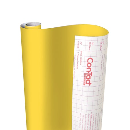 Con-Tact Brand Creative Covering Adhesive Covering, Yellow, 18" x 16 ft 16F-C9AH22-06