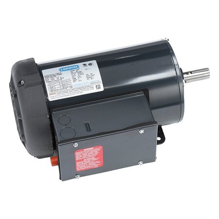 Leeson Farm Duty Motor, Capacitor-Start/Run, 2 HP, 115/230V AC, 1,725 Nameplate RPM, 56HZ Frame 117867.00