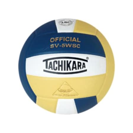 Tachikara SV5WSC.NWVG Sensi-Tec Composite High Performance Volleyball - Navy-White-Vintage Gold SV5WSC.NWVG