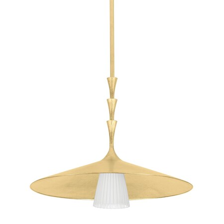 Hudson Valley Lighting Vails gate 23.75 in. Pendant Vintage Gold Leaf 4524-VGL