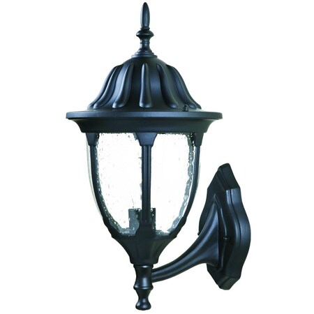 Homeroots Matte Black Lamp Shape Wall Light 398577