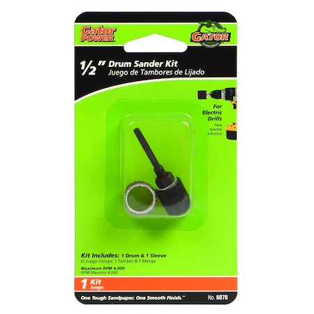 Gator Finishing 0.5 x 0.5 in. Drum Sanding Kit, 50 Grit 6070