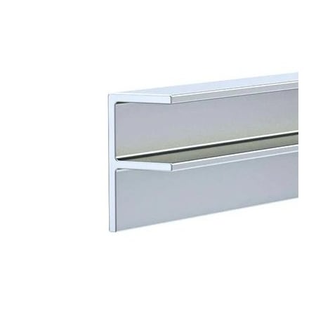 Brunner Aluminum "F" Channel 9/16" x 1-3/16" with 3/8" Reveal, 6063-T5 8 Feet Satin Anodized F375 S8