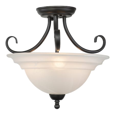Vaxcel Babylon 14in Semi-Flush Bronze CF65353OBB