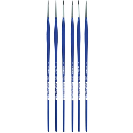 Da Vinci FORTE-Acrylics Student Brush, Synthetic, Acrylic & Oil, Round, Series 8630, Size 0, 6PK VA-8630_0