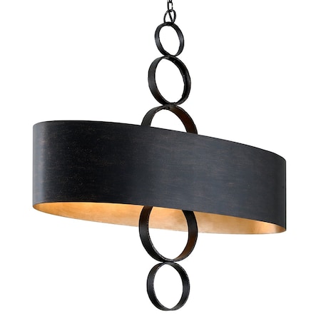 Troy Lighting Rivington 6 Light Linear 50 In. Charred Copper F7237-CH