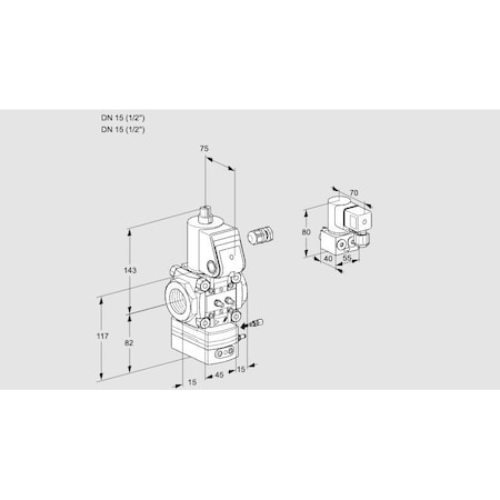 Honeywell Kromschroder VAG115R/NWBE KS88020707