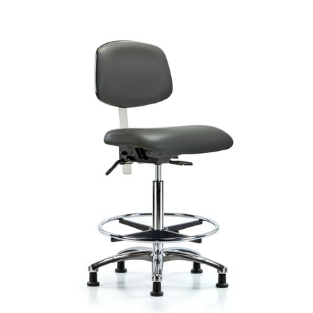 Blue Ridge Ergonomics Vinyl Clean Room Chair BR-NCR-VHBCH-CR-T1-A0-CF-RG-8823