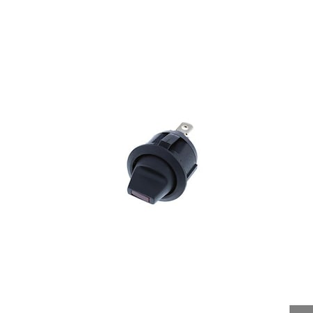 Switch Components Round Rocker, 4P SPST OFF-ON, Red LED RA5-1A-DC-2-RL