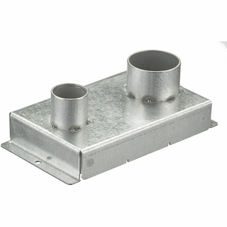 Hubbell Wiring Device-Kellems Recessed 8" Series, Replacement Fitting Box, (1) 3/4" EMT and (1) 1-1/4" EMT S1R8JNC8