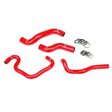 Hps Performance High Temp Reinforced Silicone Radiator and Heater Coolant Hose Kit, Red,  57-1080-RED