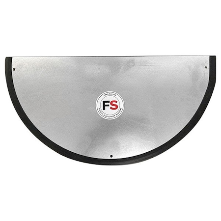 Fred Silver Half Dome Safety Mirror, Acrylic, 18 in, Galvanized Steel, 180 Degrees Viewing Angle H-DOME-M18