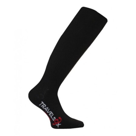 Travelsox TS 1000 Patented Graduated Compression OTC Flight Travel Socks- Black - Small TS1000_BK_SM