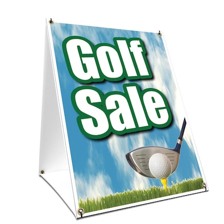 Signmission Golf Sale, 36 Inch x 24 Inch A-frame Yard Sign, Plastic Sign SBC-2436-Golf Sale