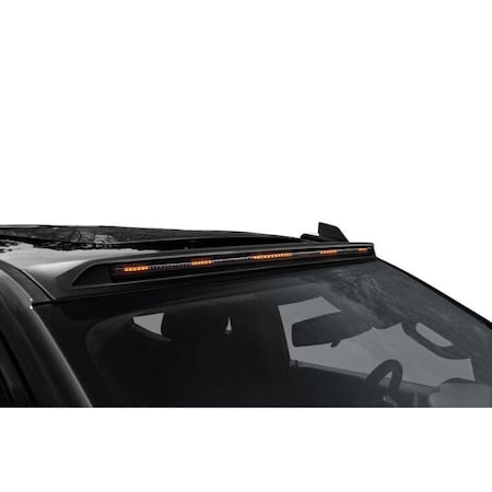 Ventshade Lights Utility, Direct Fit Continuous Light Bar, Amber LED, Single, Black Housing 898123-GBA