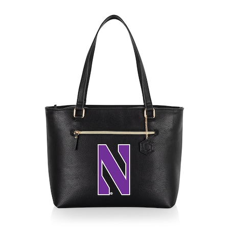 Picnic Time Family Of Brands NCAA Northwestern Wildcats Uptown Cooler Tote Bag - Insulated Lunch Bag 743-01-179-434-0