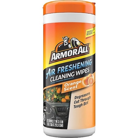 Armor All Automotive Cleaner, Wipe On, 48 oz., White AWMPOGC-25CT-1USLT