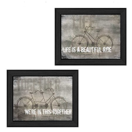 Set Of Two In this Together Black Framed Print Wall Art, 2PK