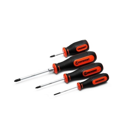 Crescent Screwdriver Set, 4Pc, Phillips, Dm CPSET4PC