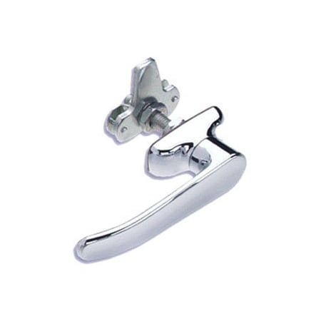 Southco Cam Latch L-Handle, Turn Counterclockwise to Latch / Lock, Short Cam, Zinc Alloy Chrome Plated 92-32-131