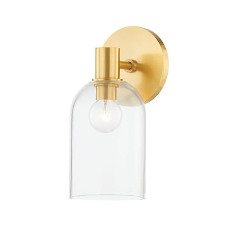 Mitzi Paisley 1 Light Bath And Vanity 4.5 In. Aged Brass H678301-AGB