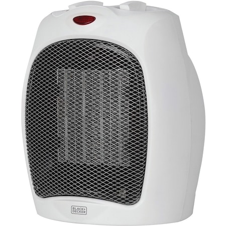 Black & Decker Personal 1500 Watt Electric Fan Compact Heater with Manual Control BHDC500W46