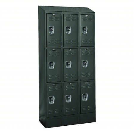 Hallowell Locker, 12 in W, 18 in D, 78 in H URB3288-3ASB-ME