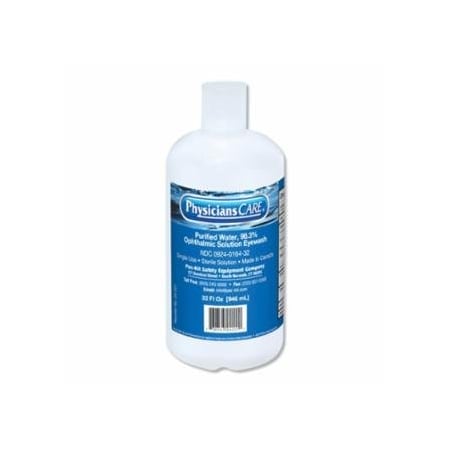 First Aid Only Screw Cap Eyewash Bottle, 32 oz, 12PK 579-24-201-001