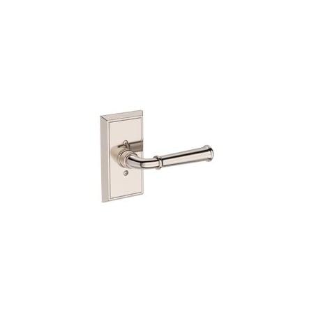 Baldwin Residential Door Levers Half Dummy Right Hand Lifetime Bright Nickel HDDUNHFR055
