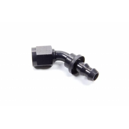 Aeroquip FCL1522 6 AN 45 deg Socketless Hose End, Black AERFCL1522