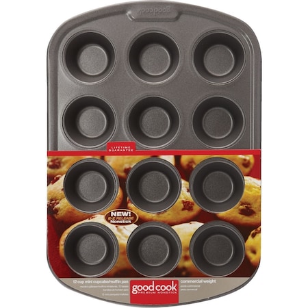 Goodcook 12-Cup Mini Non-Stick Muffin Pan 4032