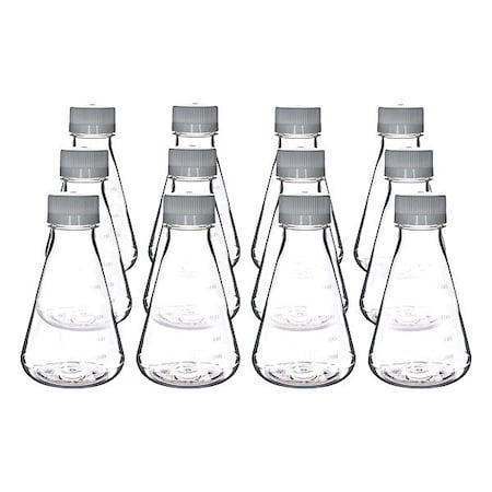 Eisco Scientific Erlenmeyer Flask, Colorless, 179 mm H, PK12 CH5233PK12