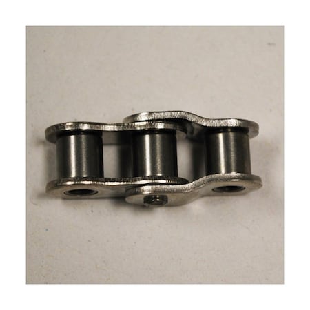 Tsubaki British Standard DIN Offset Link, RS08B chain, 1/2 P, 0.724 in OAW, 0.175 Dia Pin RS08BOL2P