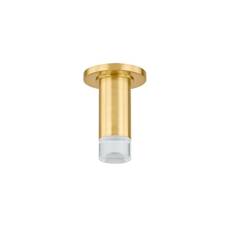 Mitzi Claudie 1 Light Flush Mount 4.75 In. Aged Brass H900501-AGB
