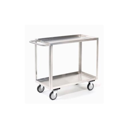 Jamco Jamco Stainless Steel Stock Cart w/2 Shelves, 1200 lb. Capacity, 24" x 18"W x 35"H XB124U500QQ