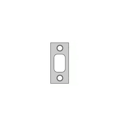 Kwikset Deadbolt Strike, Satin Brass Blackened 85072-5