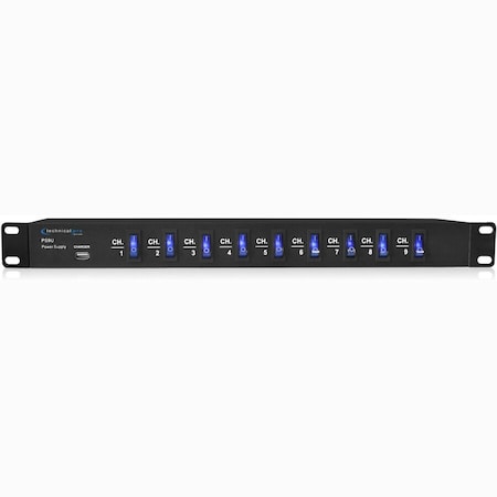 Technical Pro ps9u Rack Mount Power Supply with 5V USB Charging Port ps9u