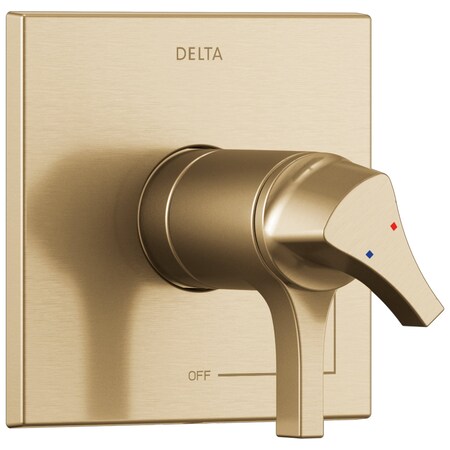 Delta Zura Tempassure 17T Series Valve Only Trim In Champagne Bronze T17T074-CZ