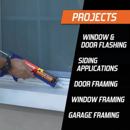 Loctite PL S40 10 Oz. Polyurethane Window Door & Siding Sealant White 1618182