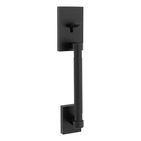 Kwikset Prava Handle Only; No Deadbolt with RCAL Latch and RCS Strike Matte Black Finish 814PVHLIP-514