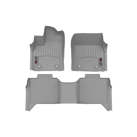 Weathertech Grey, Front and Rear Floorliners 461708-1-2