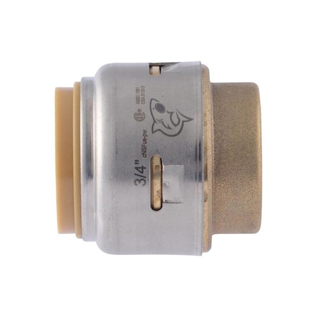 Reliance Worldwide Cap, 3/4 in, Brass, 200 psi Pressure, 4PK U518LFA4