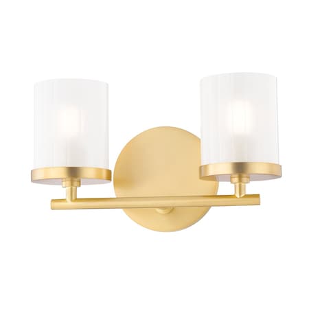 Mitzi Ryan 2 Light Bath And Vanity 10.5 In. Aged Brass H239302-AGB